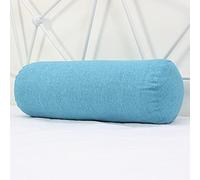 Long Oreiller Traversin en Lin Rond Oreiller Lombaire pour Canapé Lit Voiture Bureau, Coussin de Soutien Doux pour Accoudoir, Oreiller de Soutien du Cou, Soulagement des Douleurs Dos/Genou/Jambe