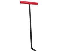 Long outil de levage en forme de T avec poignée en mousse antidérapante pour extraire les grilles d'eau pluviale - Accessoire de drainage durable pour une manipulation facile