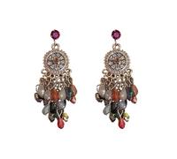 Long perlé Tassel boucles d'oreilles personnalité vintage frangé boucle d'oreille Native Gland Drop boucles d'oreilles à la main perle de rocaille Tribal boucles d'oreilles pour les femmes