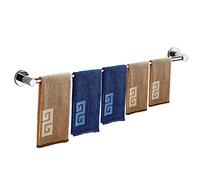 Long porte-serviettes pour salle de bain et cuisine - 90 cm 100 cm 110 cm 120 cm, porte-serviettes en acier inoxydable, porte-serviettes de rangement mural, finition argent poli ( Size : 120cm )