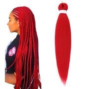 Long Purple Braiding Hair Pre Stretched Synthetic Braiding Hair Extensions for Braids, 26 Inch Braid Hair for Kids and Adult, Purple Hair Extensions for Stage Party Costume Cosplay (D, 1PC)