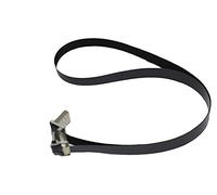 Long ruban plat fin micro USB mâle coudé à 90 degrés vers USB A mâle coudé à 90 degrés pour synchronisation et chargement Noir (60 cm Micro USB 1 vers USB A standard)