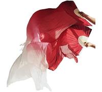 Long Silk Fans Veils Dance Fan, Silk Hand Fans, Fan Veils Belly Dance Silk Veil Fans 1 Pair Silk Wholesale Classic Size Ribs Silk Fans Dance Performance Props Customized ( Color : 4 , Size : 180x9 ( C