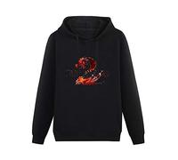 Long Sleeve Hooded Sweatshirt Hanlu Guild Wars 2 Logo Cotton Blend Hoody M