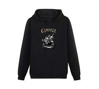 Long Sleeve Hooded Sweatshirt Kampfar Death Cotton Blend Hoody