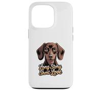Long Story Short Love (Portrait de Teckel) Coque pour iPhone 13 Pro