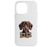 Long Story Short Love (Portrait de Teckel) Coque pour iPhone 14 Pro Max