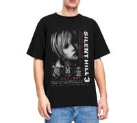 LONG TA Heather-Silent-Hill-3-Men-Women-T-Shirt-Horror-Game-Merch-Fun-Tee-Shirt-Short-Sleeve Black XXL