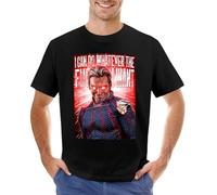 LONG TA Homelander-T-Shirt-Cute-Tops-Anime-Vintage-Clothes-Anime-Clothes-Black-t-Shirts-for-Men Black XXL