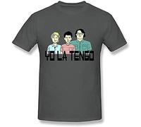 LONG TA Men's Yo La Tengo The Band T-Shirt Grey L