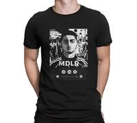 LONG TA MORAD M.D.L.R.Tshirt JUL Men Women Cotton Oversized Summer Rapper Short Sleeve T Shirt Print T-Shirt Trend Streetwear Clothes Black M