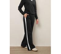 Long Tall Sally Long Tall Sally Black Ribbed Wide Leg Joggers