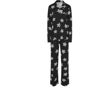 Long Tall Sally Long Tall Sally Black Soft Touch Stars Button Pyjamas Set