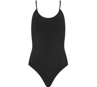Long Tall Sally Long Tall Sally Black Textured Cross Back Swimsuit