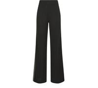 Long Tall Sally Long Tall Sally Dark Black Wide Leg Striped Trousers