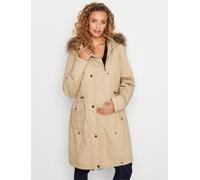 Long Tall Sally Long Tall Sally Natural Maternity Faux Fur Trim Parka