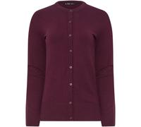 Long Tall Sally Long Tall Sally Red Crew Neck Button Cardigan