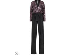 Long Tall Sally Long Tall Sally Sequin Embellished Wide Leg Jumpsuit Noir FR 42 Tall (EU 40 T)