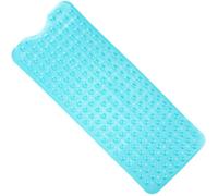 Long Tapis de Bain en PVC antidérapant Anti-moisissure avec Trous de Drainage et ventouses Lavable en Machine 102 x 40 cm