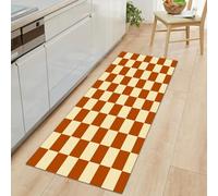 Long tapis de couloir 60 x 180 cm, antidérapant, motif symboles de l'Égypte ancienne, tapis de couloir, paillasson lavable de style tribal tapis de sol pour salle de bain, entrée, chambre à coucher