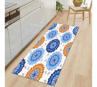 Long tapis de couloir 60 x 180 cm, antidérapant, motif symboles de l'Égypte ancienne, tapis de couloir, paillasson lavable de style tribal tapis de sol pour salle de bain, entrée, chambre à coucher