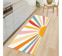 Long tapis de couloir 60 x 180 cm, antidérapant, motif symboles de l'Égypte ancienne, tapis de couloir, paillasson lavable de style tribal tapis de sol pour salle de bain, entrée, chambre à coucher