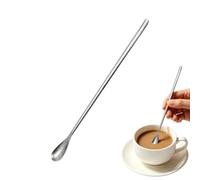 Long Tea Spoons, Drinks Stirring Utensil, Ice Cream Scoop, Stainless Steel Servers, Elegant Tool, Cafe Coffee Service, Dessert Cocktail Mixing Hot Cocoa for Party Kitchen Home