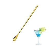 Long Tea Spoons, Drinks Stirring Utensil, Ice Cream Scoop, Stainless Steel Servers, Elegant Tool, Cafe Coffee Service, Dessert Cocktail Mixing Hot Cocoa for Party Kitchen Home