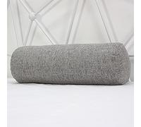 Long traversin rond en lin pour canapé, lit, voiture, bureau, coussin de soutien doux, coussin de soutien du cou, soulagement de la douleur du dos/genoux/jambes, orthopédique