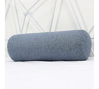 Long traversin rond en lin pour canapé, lit, voiture, bureau, coussin de soutien doux, coussin de soutien du cou, soulagement de la douleur du dos/genoux/jambes, orthopédique
