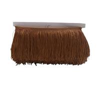 Long Trim Tassel Fringe, 10/15/20/30 cm Gland Frange Garniture Polyester Longues Franges Couture for Vêtements Robe Rideau Ruban Glands for Artisanat Accessoire(Brown,10cm)
