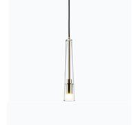 Long Tube Glass Pendant Light Fixture Industrial Chandelier LED Strip Lighting Nordic Vintage Gold Linear Ceiling Hanging Lamp for Kitchen Island Dining Room Res