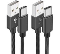Long USB C Cable [3M/Pack of 2] Charger Cable USB to USB C Braided for Samsung Galaxy S21 S22 S23 S20 S8 A12 A13 A14 A20e A21s A34 A52 A53 A54,Google Pixel,Xiaomi