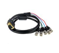 Long VGA au mâle de câble de BNC RGBHV au transfert coaxial-5m