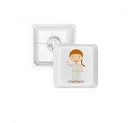 Long White Dress Grèce Cartoon PBT Keycaps pour clavier mécanique Blanc OEM sans marquage R4 multicolore