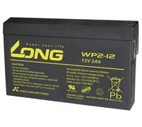 Long WP2-12 WP2-12 Batterie au plomb 12 V 2 Ah plomb (AGM) (l x H x P) 150 x 90 x 20 mm cosses plates 4,8 mm auto-décharg