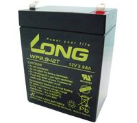 Long WP2.9-12 WP2.9-12 Batterie au plomb 12 V 2.9 Ah plomb (AGM) (l x H x P) 79 x 107 x 56 mm cosses plates 4,8 mm auto-décharge