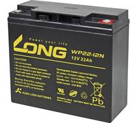 Long WP22-12N WP22-12N Batterie au plomb 12 V 22 Ah plomb (AGM) (l x H x P) 181 x 167 x 76 mm raccord à vis M6 auto-décharge réduite, sans entretien