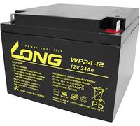 Long WP24-12 WP24-12 Batterie au plomb 12 V 24 Ah plomb (AGM) (l x H x P) 166 x 125 x 175 mm raccord à vis M5 certification VdS