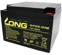 Long WP26-12NE WP26-12NE Batterie au plomb 12 V 26 Ah plomb (AGM) (l x H x P) 166 x 125 x 175 mm raccord à vis M6 résistant aux