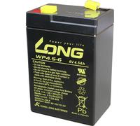 Long WP4.5-6 WP4.5-6 Batterie au plomb 6 V 4.5 Ah plomb (AGM) (l x H x P) 70 x 106 x 47 mm cosses plates 4,8 mm auto-décharg