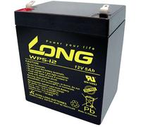 Long WP5-12/F1 WP5-12/F1 Batterie au plomb 12 V 5 Ah plomb (AGM) (l x H x P) 90 x 107 x 70 mm cosses plates 4,8 mm auto-décharge réduite, sans entretien
