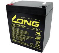 Long WP5-12E WP5-12E Batterie au plomb 12 V 5 Ah plomb (AGM) (l x H x P) 90 x 107 x 70 mm cosses plates 6,35 mm résistant aux cycles de charge, auto-décharge