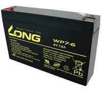 Long WP7-6 WP7-6 Batterie au plomb 6 V 7 Ah plomb (AGM) (l x H x P) 151 x 100 x 34 mm cosses plates 4,8 mm auto-décharge réduite