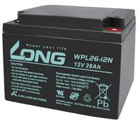 Long WPL26-12N-M WPL26-12N-M Batterie au plomb 12 V 26 Ah plomb (AGM) (l x H x P) 166 x 125 x 175 mm raccord à vis