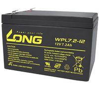 Long WPL7.2-12 WPL7.2-12 Batterie au plomb 12 V 7.2 Ah plomb (AGM) (l x H x P) 151 x 102 x 65 mm cosses plates 6,35