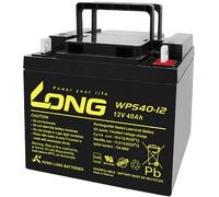 Long WPS40-12 WPS40-12 Batterie au plomb 12 V 40 Ah plomb (AGM) (l x H x P) 199 x 171 x 166 mm raccord à vis M6 certification VdS, auto-décharge réduite, sans