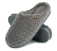 LongBay Femmes Mémoire Flanelle Douce Mousse Chaussons Glisser sur Chaussons Intérieur
