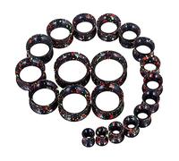 Longbeauty Lot de 20 / 10 paires de tunnels en silicone souple / dur - Kit d'extension d'oreille - Double évasé - Écarteurs flexibles, Silicone