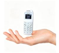 Longben L8Star BM70, Le Plus Petit téléphone débloqué du Monde, composeur sans Fil, Mini Bluetooth Portable écouteur téléphone, Blanc